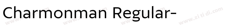 Charmonman Regular字体转换